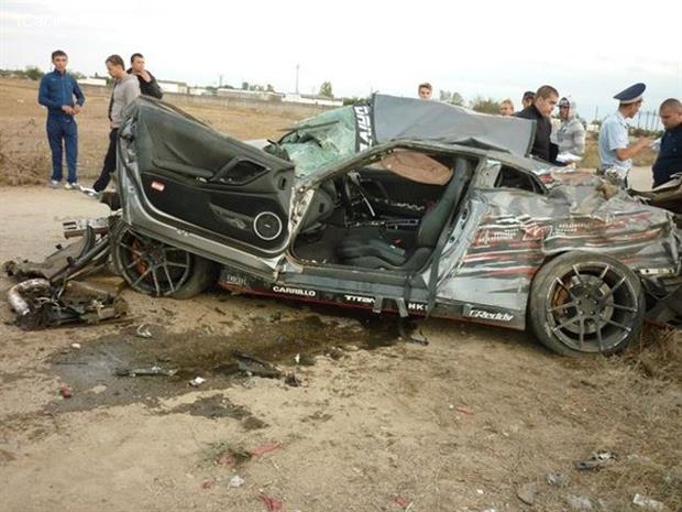 کشته شدن راننده نیسان GT-R حین درگ